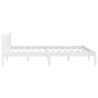 Estructura de cama madera maciza de pino blanca 150x200 cm de vidaXL, Camas y somieres - Ref: Foro24-810088, Precio: 99,75 €,...
