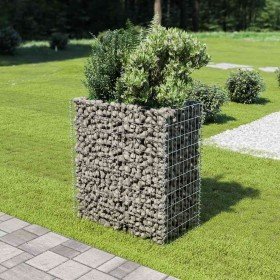 Arriate de gaviones de acero 90x50x100 cm en Macetas y jardineras | Comprar online en Foru.es