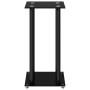Soportes de altavoces 2 uds vidrio templado negro 4 pilares de vidaXL, Soportes para altavoces - Ref: Foro24-51817, Precio: 1...