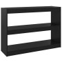 Estantería/divisor de espacios madera pino negro 100x30x71,5 cm en Librerías y estanterías | Comprar online en Foru.es