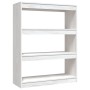 Estantería divisor madera maciza pino blanco 100x30x103 cm en Librerías y estanterías | Comprar online en Foru.es