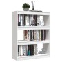 Estantería divisor madera maciza pino blanco 100x30x103 cm en Librerías y estanterías | Comprar online en Foru.es