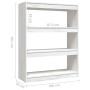 Estantería divisor madera maciza pino blanco 100x30x103 cm en Librerías y estanterías | Comprar online en Foru.es