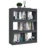 Estantería divisor de espacios madera pino gris 100x30x103 cm en Librerías y estanterías | Comprar online en Foru.es