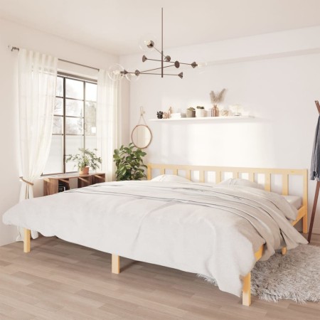 Estructura de cama madera maciza de pino 180x200 cm de vidaXL, Camas y somieres - Ref: Foro24-810097, Precio: 112,93 €, Descu...