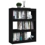 Estantería divisor de espacios madera pino negro 100x30x103 cm en Librerías y estanterías | Comprar online en Foru.es
