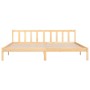 Estructura de cama madera maciza de pino 180x200 cm de vidaXL, Camas y somieres - Ref: Foro24-810097, Precio: 112,93 €, Descu...