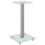 Soportes de altavoces 2 uds vidrio templado plateado 1 pilar de vidaXL, Soportes para altavoces - Ref: Foro24-51809, Precio: ...