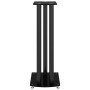 Soportes de altavoces 2 uds vidrio templado negro 3 pilares de vidaXL, Soportes para altavoces - Ref: Foro24-51804, Precio: 9...