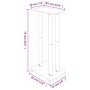 Soportes de altavoces 2 uds vidrio templado negro 3 pilares de vidaXL, Soportes para altavoces - Ref: Foro24-51804, Precio: 9...