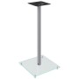 Soportes de altavoces 2 uds vidrio templado plateado 1 pilar de vidaXL, Soportes para altavoces - Ref: Foro24-51815, Precio: ...