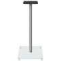 Soportes de altavoces 2 uds vidrio templado plateado 1 pilar de vidaXL, Soportes para altavoces - Ref: Foro24-51815, Precio: ...
