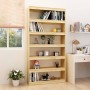 Estantería/divisor de espacios madera maciza pino 100x30x200 cm en Librerías y estanterías | Comprar online en Foru.es