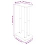 Soportes de altavoces 2 uds vidrio templado plateado 3 pilares de vidaXL, Soportes para altavoces - Ref: Foro24-51802, Precio...