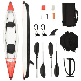 Kayak inflable poliéster rojo 424x81x31 cm de vidaXL, Kayaks - Ref: Foro24-93437, Precio: 531,78 €, Descuento: %