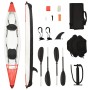 Kayak inflable poliéster rojo 424x81x31 cm de vidaXL, Kayaks - Ref: Foro24-93437, Precio: 538,73 €, Descuento: %