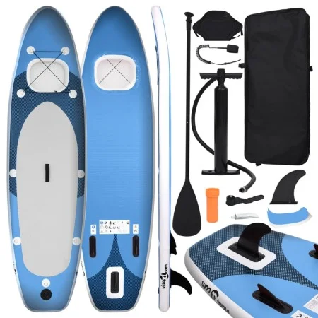 Juego de tabla paddle surf inflable azul 300x76x10 cm de vidaXL, Paddleboards - Ref: Foro24-93381, Precio: 243,14 €, Descuent...