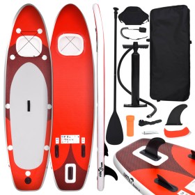 Juego de tabla paddle surf inflable roja 360x81x10 cm de vidaXL, Paddleboards - Ref: Foro24-93390, Precio: 246,44 €, Descuent...