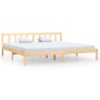 Estructura de cama madera maciza de pino 200x200 cm de vidaXL, Camas y somieres - Ref: Foro24-810102, Precio: 104,46 €, Descu...