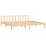 Estructura de cama madera maciza de pino 200x200 cm de vidaXL, Camas y somieres - Ref: Foro24-810102, Precio: 104,46 €, Descu...