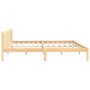Estructura de cama madera maciza de pino 200x200 cm de vidaXL, Camas y somieres - Ref: Foro24-810102, Precio: 104,46 €, Descu...
