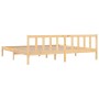 Estructura de cama madera maciza de pino 200x200 cm de vidaXL, Camas y somieres - Ref: Foro24-810102, Precio: 104,46 €, Descu...