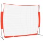 Red de béisbol acero y poliéster negro y rojo 369x107x271 cm de vidaXL, Béisbol y sóftbol - Ref: Foro24-93739, Precio: 102,93...