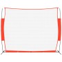Red de béisbol acero y poliéster negro y rojo 369x107x271 cm de vidaXL, Béisbol y sóftbol - Ref: Foro24-93739, Precio: 102,93...