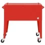 Carrito nevera con ruedas rojo 92x43x89 cm de vidaXL, Neveras - Ref: Foro24-93743, Precio: 180,52 €, Descuento: %