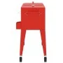 Carrito nevera con ruedas rojo 92x43x89 cm de vidaXL, Neveras - Ref: Foro24-93743, Precio: 180,52 €, Descuento: %