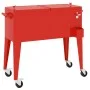 Carrito nevera con ruedas rojo 92x43x89 cm de vidaXL, Neveras - Ref: Foro24-93743, Precio: 180,52 €, Descuento: %