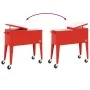 Carrito nevera con ruedas rojo 92x43x89 cm de vidaXL, Neveras - Ref: Foro24-93743, Precio: 180,52 €, Descuento: %