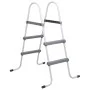 Gray steel pool ladder 84 cm by vidaXL, Pool stairs and ramps - Ref: Foro24-93804, Price: 61,20 €, Discount: %