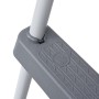 Escalera de piscina acero gris 84 cm de vidaXL, Escaleras y rampas de piscina - Ref: Foro24-93804, Precio: 62,35 €, Descuento: %
