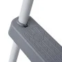 Gray steel pool ladder 84 cm by vidaXL, Pool stairs and ramps - Ref: Foro24-93804, Price: 61,20 €, Discount: %
