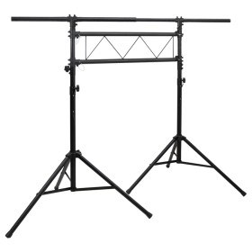 Soporte de luces acero negro 238x115x(180-300) cm de vidaXL, Efectos de iluminación - Ref: Foro24-70180, Precio: 161,44 €, De...