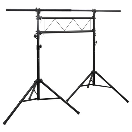 Soporte de luces acero negro 238x115x(180-300) cm de vidaXL, Efectos de iluminación - Ref: Foro24-70180, Precio: 161,44 €, De...