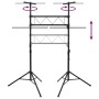 Soporte de luces acero negro 238x115x(180-300) cm de vidaXL, Efectos de iluminación - Ref: Foro24-70180, Precio: 161,44 €, De...