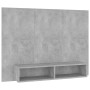 Mueble de TV de pared contrachapado gris hormigón 120x23,5x90cm en Muebles TV | Comprar online en Foru.es