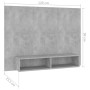 Mueble de TV de pared contrachapado gris hormigón 120x23,5x90cm en Muebles TV | Comprar online en Foru.es