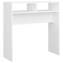 Mesa consola madera de ingeniería blanco 78x30x80 cm en Mesas auxiliares | Comprar online en Foru.es