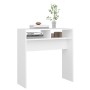 Mesa consola madera de ingeniería blanco 78x30x80 cm en Mesas auxiliares | Comprar online en Foru.es