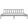 Estructura de cama madera maciza de pino gris 200x200 cm de vidaXL, Camas y somieres - Ref: Foro24-810104, Precio: 126,18 €, ...