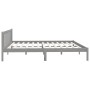 Estructura de cama madera maciza de pino gris 200x200 cm de vidaXL, Camas y somieres - Ref: Foro24-810104, Precio: 126,18 €, ...
