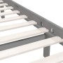 Estructura de cama madera maciza de pino gris 200x200 cm de vidaXL, Camas y somieres - Ref: Foro24-810104, Precio: 126,18 €, ...