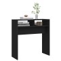 Mesa consola de madera contrachapada negro 78x30x80 cm en Mesas auxiliares | Comprar online en Foru.es