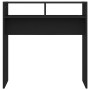 Mesa consola de madera contrachapada negro 78x30x80 cm en Mesas auxiliares | Comprar online en Foru.es