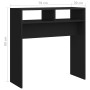 Mesa consola de madera contrachapada negro 78x30x80 cm en Mesas auxiliares | Comprar online en Foru.es