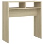 Mesa consola madera contrachapada roble Sonoma 78x30x80 cm en Mesas auxiliares | Comprar online en Foru.es