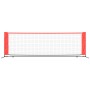 Red de tenis poliéster negro y rojo 300x100x87 cm de vidaXL, Redes de tenis - Ref: Foro24-93756, Precio: 76,82 €, Descuento: %